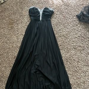 Beaded Strapless Gown